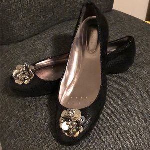 Calvin Klein black dress flats